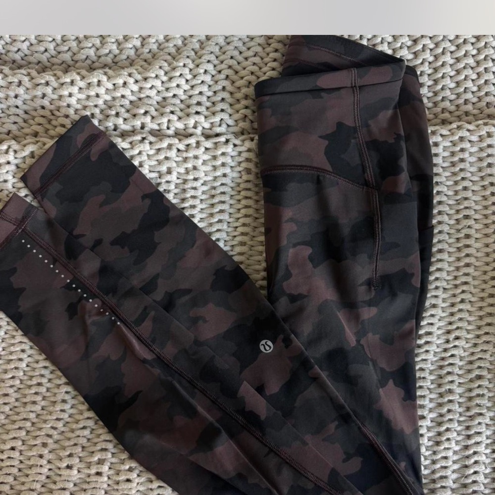 Lululemon Athletica Camouflage wunder train high rise w pockets 4